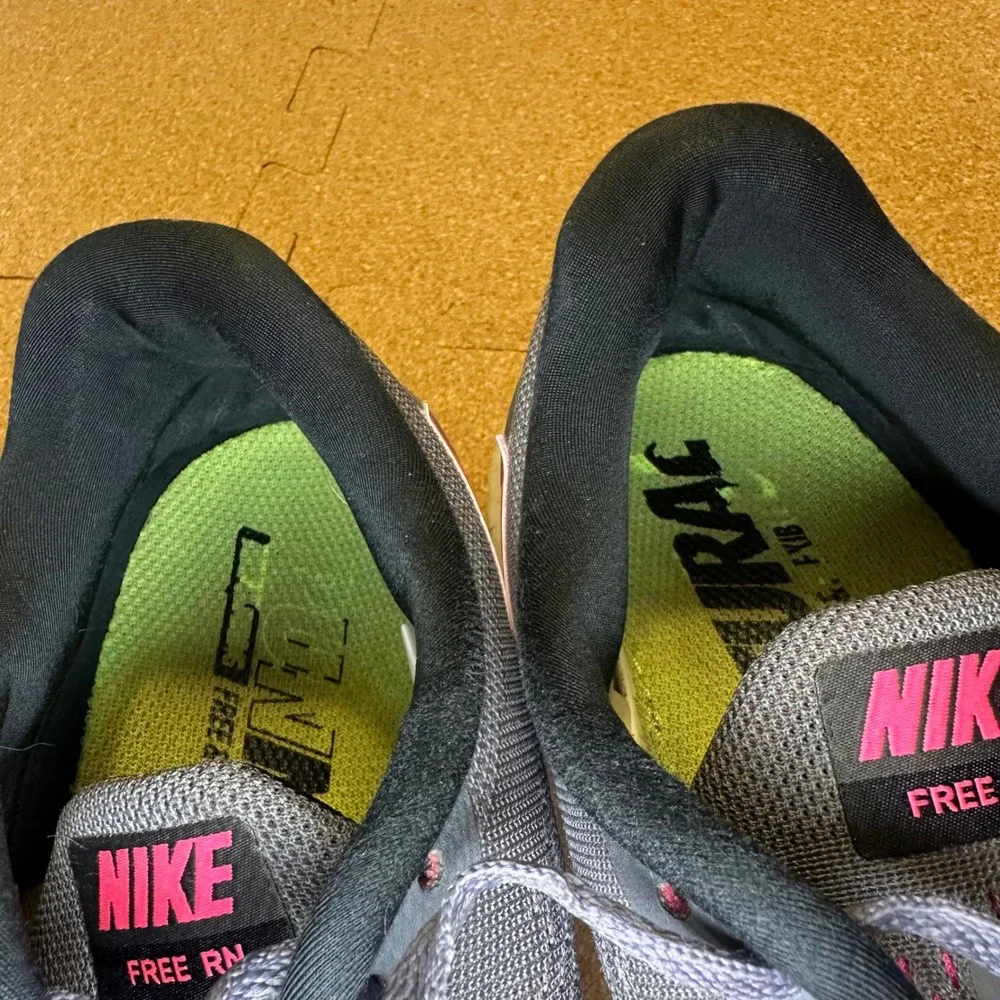 Nike Free RN 2016 Womens Running Shoes Grey Pink 831509-006 Size 9